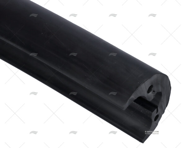 perfil pvc radial 80 negro 24m pv x m molduras y guias imnasa ref 90210197