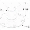 pie suelto fijo bas 228 t73 118mm pies imnasa ref 90700287