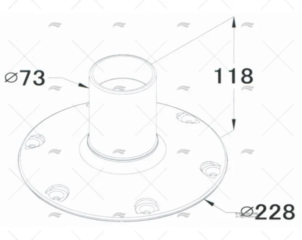 pie suelto fijo bas 228 t73 118mm pies imnasa ref 90700287