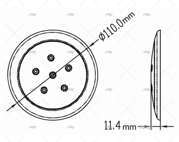 plafon de superficie led 12v inox plafones imnasa ref 40251282