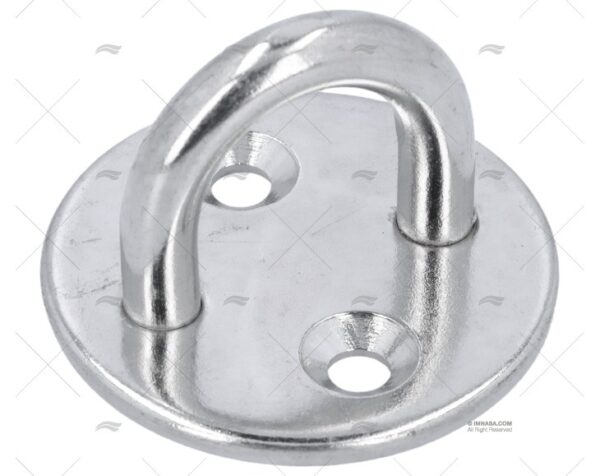 platina redonda inox 6mm con ojo tensores imnasa ref 20250494