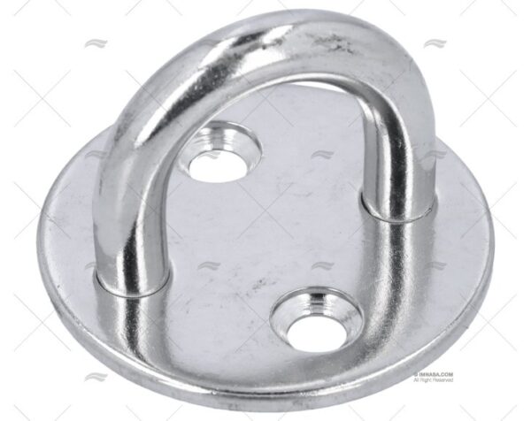 platina redonda inox 8mm con ojo tensores imnasa ref 20250495