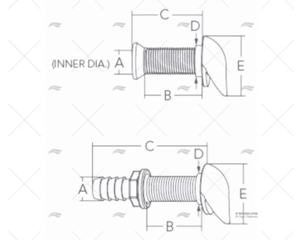 respiradero c tapon tapones imnasa ref 09121076