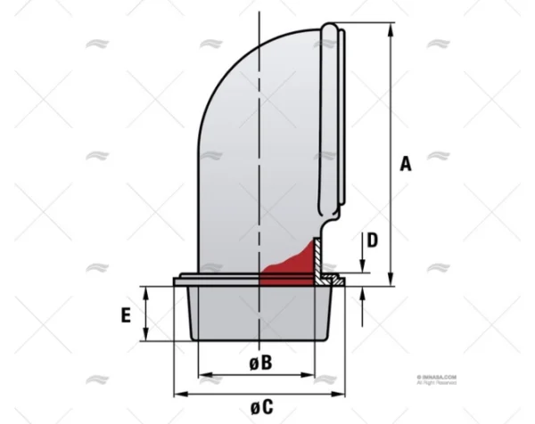 respiradero pvc 102mm respiraderos y rejillas imnasa ref 41251047