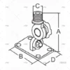 soporte antena inox 316 bases de antena imnasa ref 09121016