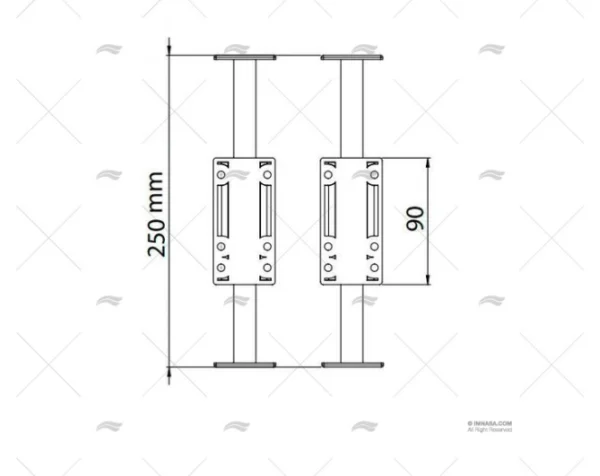 soporte plegable mesa gs 2u pies imnasa ref 64000262