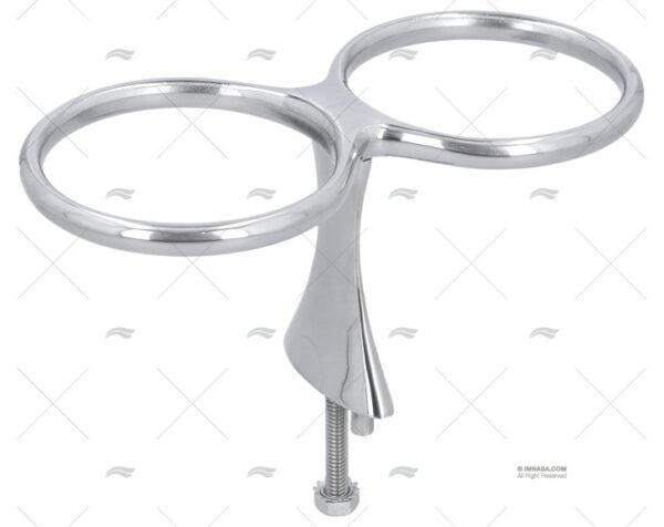 soporte vaso x 2 inox ss 316 cubierta 82 accesorios cocina imnasa ref 41251167