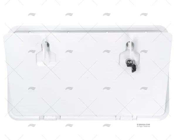 TAPA ACCESO 600x350mm BLANCA C/LLAVE