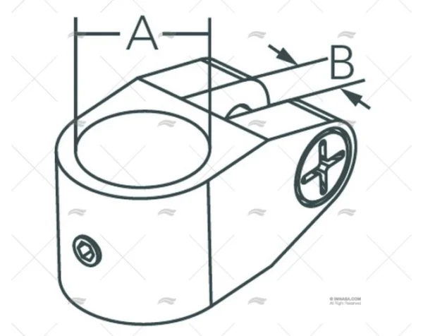 abrazadera toldo inox ss316 25 6mm accesorios capota imnasa ref 09121421