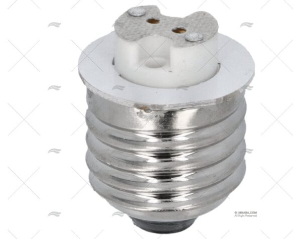 adaptador base e27 a led g4 mr1 bayonetas fluorescentes imnasa ref 65100426