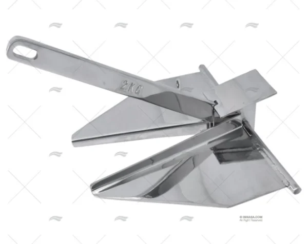 ancla tipo danforth inox 2kg anclas imnasa ref 16400347