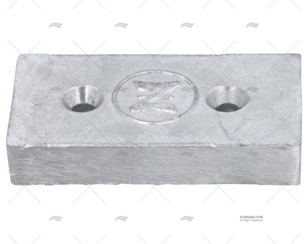 anodo zinc placa 100x50x18 0 612kg anodos imnasa ref 42250123