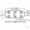 bisagra center 30 x 82mm inox 316 bisagras imnasa ref 09121224