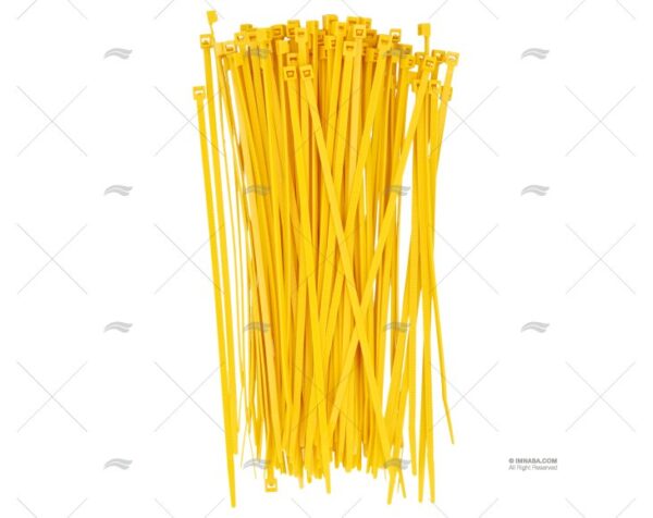brida nylon 3 6x200 amarilla 100 unid abrazaderas imnasa ref 72200167