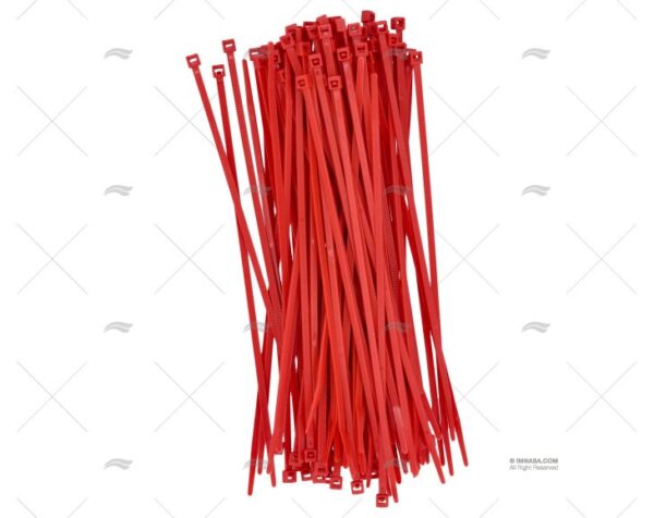 brida nylon 3 6x200 roja 100 unidades abrazaderas imnasa ref 72200166