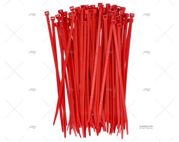 brida nylon 4 8x200 roja 100 unidades abrazaderas imnasa ref 72200173