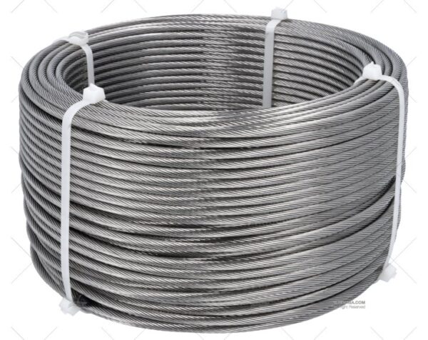 cable 1x19 inox 6 00mm 100m prensas y poleas imnasa ref 00318033