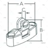 fijacion toldo inox ss 316 accesorios capota imnasa ref 09121530