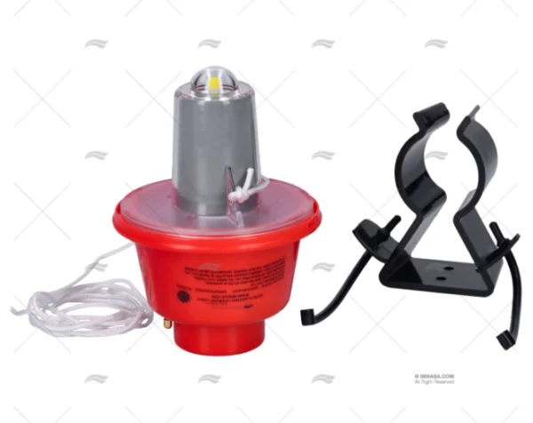 luz flot led bat litio aro salvavidas luces de seguridad imnasa ref 90250622