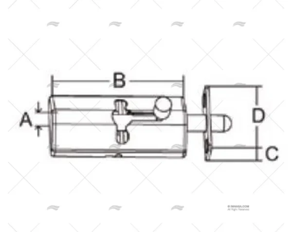 pestillo cerradero flush 67mm inox 316 cierres imnasa ref 09120959 1