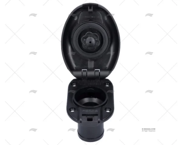 TAPON PLASTICO NEGRO AGUA RECTO 1"-1/2