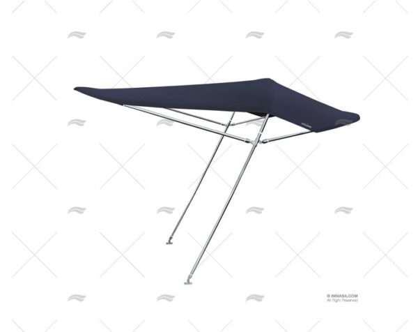 toldo aria 150mm tubo inox 22mm azul capotas imnasa ref 90210457