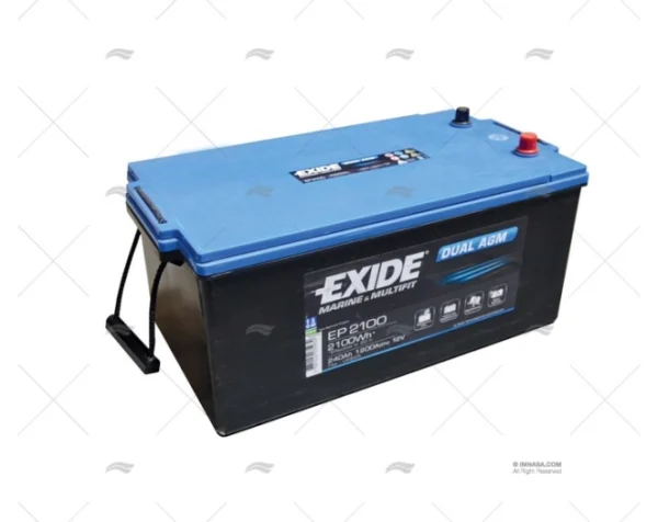 bateria 240a agm exide dual marine baterias imnasa ref 52000274