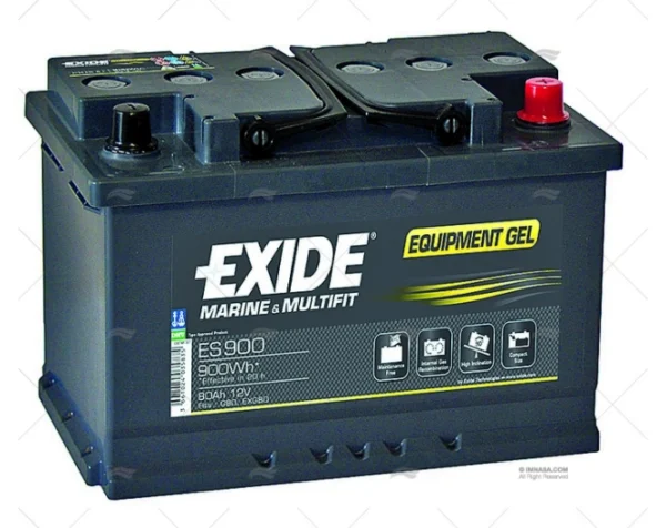 bateria 80a gel exide marine baterias imnasa ref 52000265