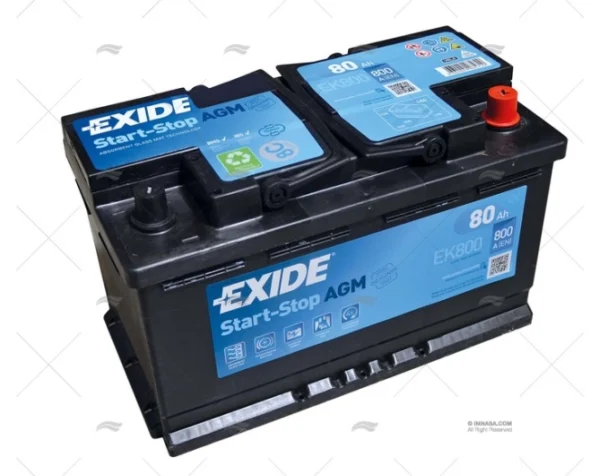 bateria 95a agm exide dual marine baterias imnasa ref 52000275