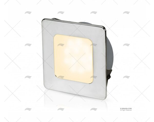 luz euroled 95 cuadrada blanca calida plafones imnasa ref 67000403