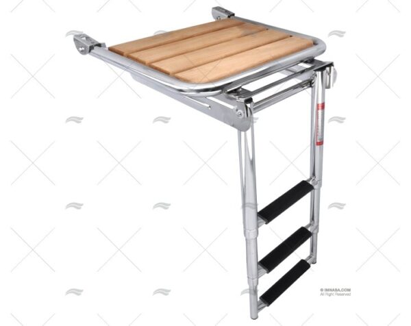 plataforma inox c escalera teles c teca escaleras imnasa ref 20250278