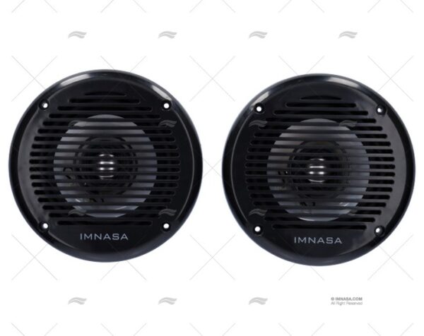 altavoz 2ud 80w 166mm ip44 negro led altavoces imnasa ref 65000070