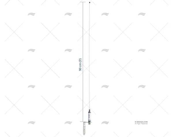 antena vhf 0 90mt 3db sail scout antenas imnasa ref 65000790