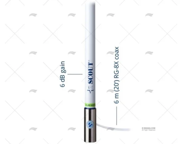 antena vhf 2 40mt 6db scout antenas imnasa ref 65000786 2