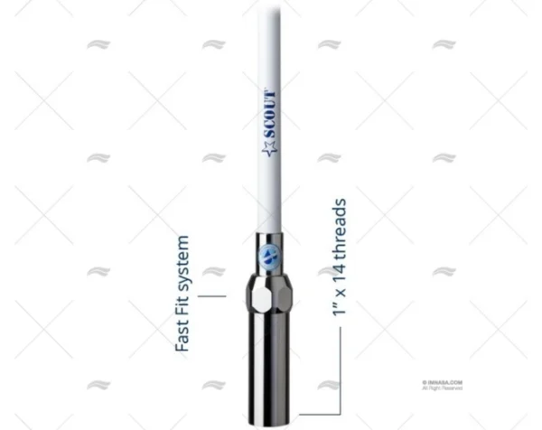 antena wifi 0 90mt 2400 2500mhz scout antenas imnasa ref 65000776 2