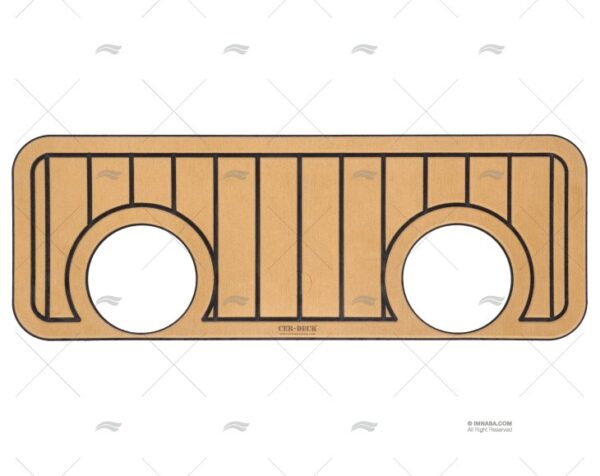 cobertura p tapa teka negra 607x250mm tapas y cajones imnasa ref 35250484