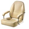 Asiento MASTER con marco acero inoxidable, crema