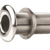Pasacascos, acero inoxidable, brida redondeada, acabado pulido, G2''