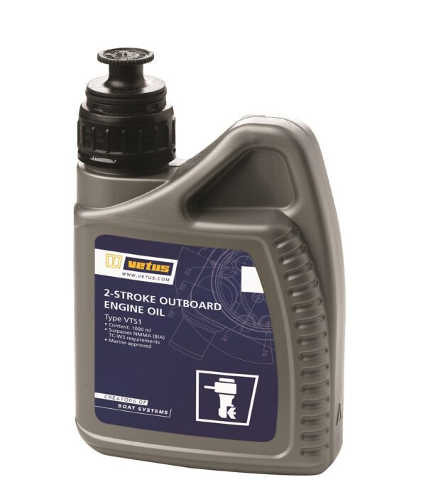 Aceite fuera borda 2 tiempos "VETUS Two Stroke outboard", NMMA (BIA) TC-W3, envase 1 litro