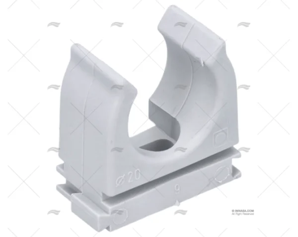 ABRAZADERA CLIP ABIERTA TUBO 20mm 10 U. NORMA