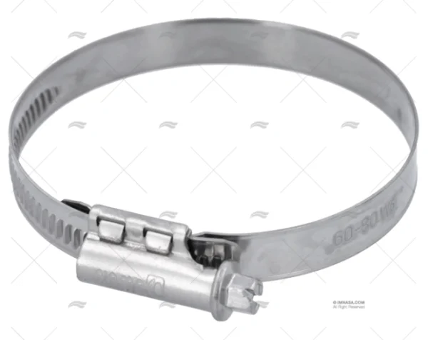 ABRAZADERA INOX W5 60- 80/12
