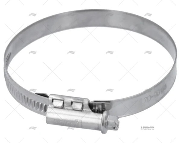 ABRAZADERA INOX W5 70- 90/12