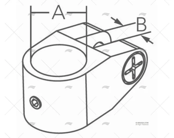 ABRAZADERA TOLDO INOX SS316 22,4mm