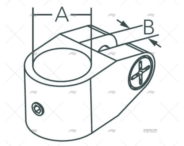 ABRAZADERA TOLDO INOX SS316 25,6mm