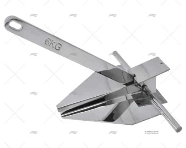 ANCLA DANFORTH-T 6 kg INOX
