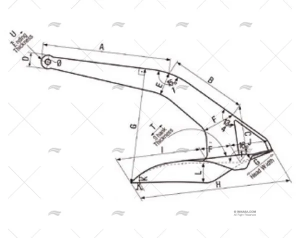 ANCLA INOX ULTRA MARINE 5KG