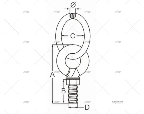ANILLA C/TORNILLO INOX SS 316 6mm