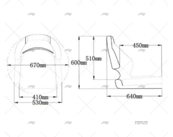 ASIENTO 530X640 BLANCO