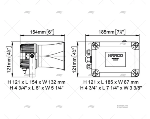 AVISADOR ELECTRONICO 112DB 12V C/AVISADO MARCO