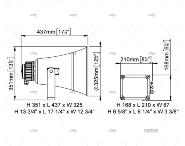 AVISADOR ELECTRONICO 131DB 24V C/ SIRENA MARCO